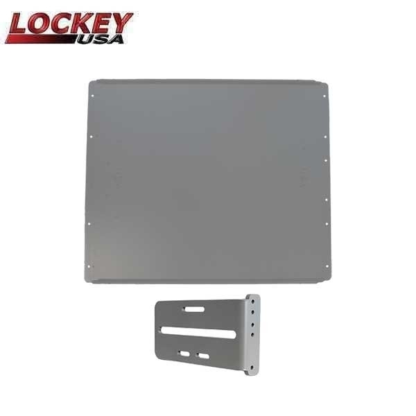 Lockey PS40S Panic Shield Value Kit In Silver - PS 24 Panic Shield, PSSB Strike Bracket LK-PS40S